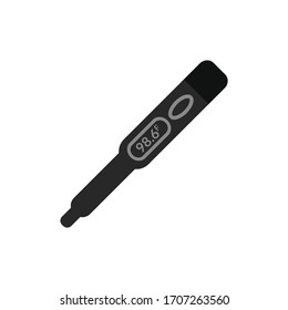 Digital thermometer flat icon eps with white background 