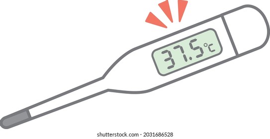 El termómetro digital tiene fiebre