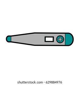digital thermometer healthcare icon image 