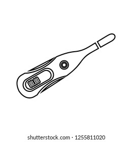 Digital Thermometer icon. Element of cyber security for mobile concept and web apps icon. Thin line icon for website design and development, app development