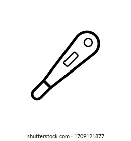 Digital thermometer icon vector design template