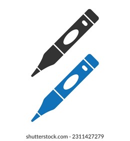 Digital Thermometer Symbol Vectordesign.