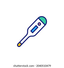 Digital Thermometer icon in vector. Logotype