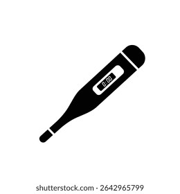 Ícone de saúde do dispositivo médico do termômetro digital.