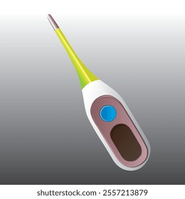 Digital Thermometer As A Medical Facility (Vector)