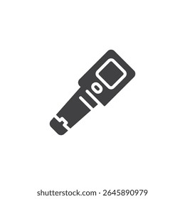 Digital thermometer solid icon. glyph icon symbol of an electronic device. Used in medical settings as a health check and temperature sign.