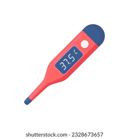 digital thermometer vector illustration in flat style design