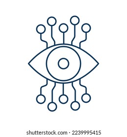 Digital de cosas línea icono universal ui ux símbolo de elemento.