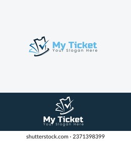 Diseño del logotipo para entradas digitales, logotipo para entradas en línea Logotipo para entradas