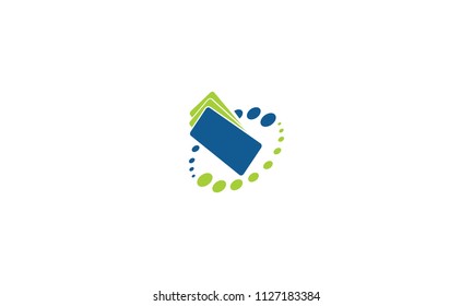 digital ticket vector logo icon