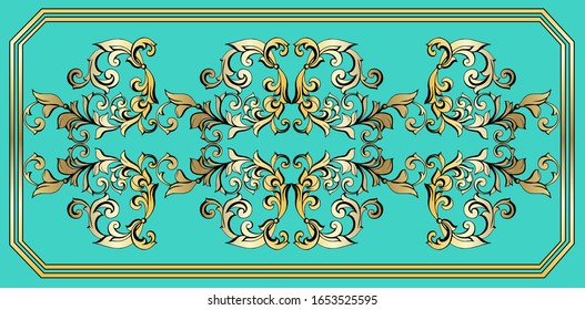 Digital tiles design. Colorful ceramic wall tiles decoration