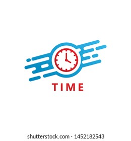 Digital Time Logo Template Design Vector, Emblem, Design Concept, Creative Symbol, Icon