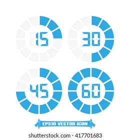 Digital timer icon vector