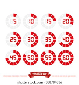 digital timer icon vector illustration eps10.