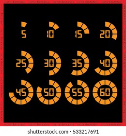 digital timer icon vector illustration eps10.