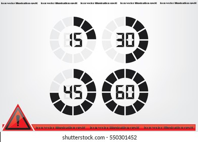 ícone temporizador digital ilustração vetorial eps10