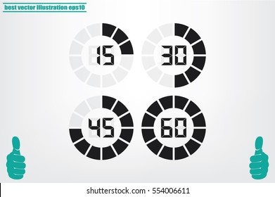 digital timer icon vector illustration.