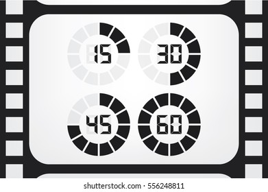 digital timer icon vector illustration eps10