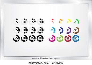 digital timer icon vector illustration 