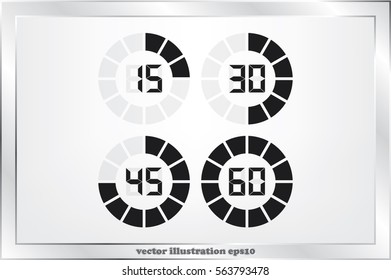 digital timer icon vector illustration eps10