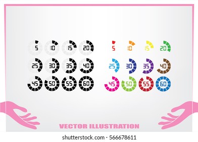 digital timer icon vector illustration