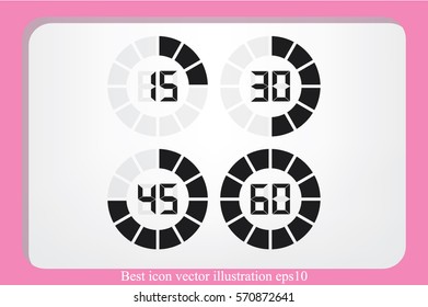digital timer icon vector illustration.