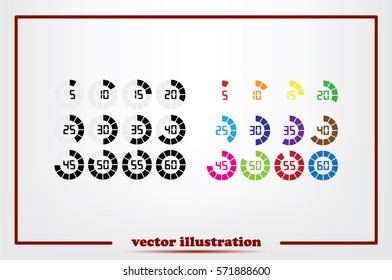 digital timer icon vector illustration eps10