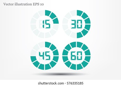 digital timer icon vector illustration.