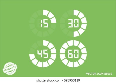 digital timer icon vector illustration eps10