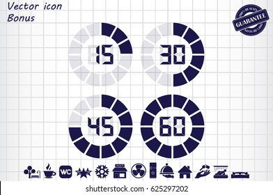 digital timer icon vector illustration eps10