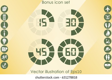 digital timer icon vector illustration eps10