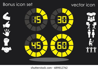 digital timer icon vector illustration eps10