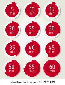 Digital timer red