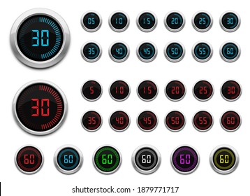 Digital timer vector design illustration isolated on white background