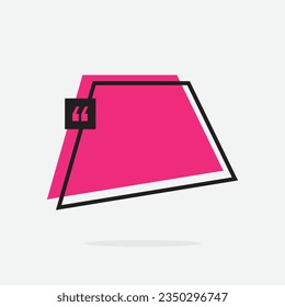 Digital title. Futuristic textbox template, frame box with text sample. Flat vector illustration for presentation or infographics content concept