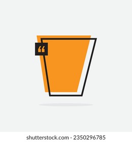 Digital title. Futuristic textbox template, frame box with text sample. Flat vector illustration for presentation or infographics content concept