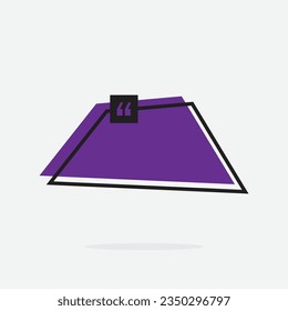 Digital title. Futuristic textbox template, frame box with text sample. Flat vector illustration for presentation or infographics content concept