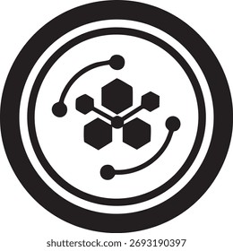 Digital Token Ativo Silhuetas Criptomoeda Moeda Conceito de Utilitário de Troca Finanças