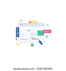 Digital Toolbox Illustration for design needs, Landing Pages, Animation, Apps, Presentations, Content Creator and other Promotions