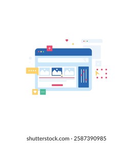 Digital Toolbox Illustration for design needs, Landing Pages, Animation, Apps, Presentations, Content Creator and other Promotions