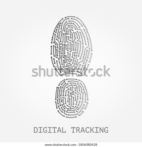 Digital Tracking Emblem Research Analytics Company Stock Vector ...