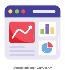 Digital trade icon in flat style 