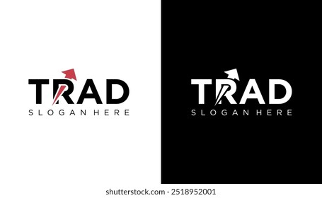 Diseño de logotipo de crecimiento de gráfico de comercio digital. Icono de símbolo corporativo, comercial y financiero. - VECTOR