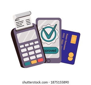 Digital transactions abstract concept vector illustration set. Plastic money, contactless smartwatch payment, credit and debit card, smartphone banking application, smart technology abstract metaphor.