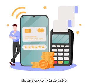 Digital transactions abstract concept vector illustration. Plastic money, contactless smartwatch payment, credit and debit card, smartphone banking application, smart technology abstract metaphor.