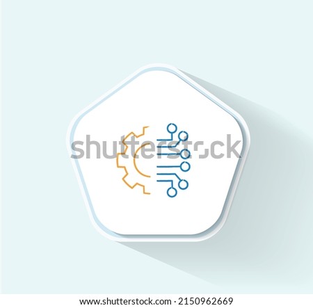 Digital Transformation Assessment help icon vector design