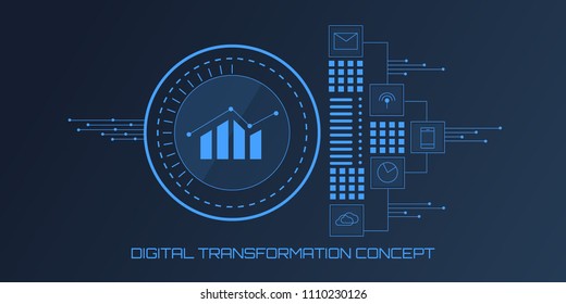 Similar Images, Stock Photos & Vectors Of Digital Transformation - Big ...