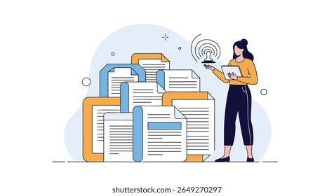 Digital Transformation In Business Using Data Analysis And Document Management Systems For Efficient Operations