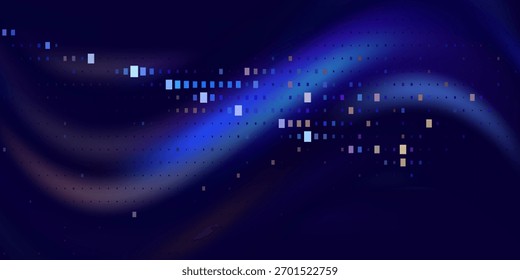 Digital Transformation Concept with Futuristic Data Flow and Smart Technology Visualization. Abstract Big Data, Artificial Intelligence AI, and Automation Design. Tech and Science Vector Illustration.