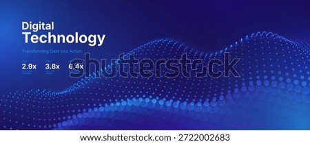 Digital Transformation Concept with Futuristic Data Flow and Smart Technology Visualization. Abstract Big Data, Artificial Intelligence AI, and Automation Design. Tech and Science Vector Illustration.